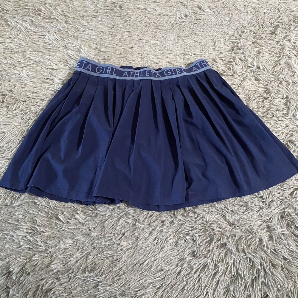 Athleta Girl Skort Girls Medium 10-12 Blue Pull On Flowy Athleisure Sports